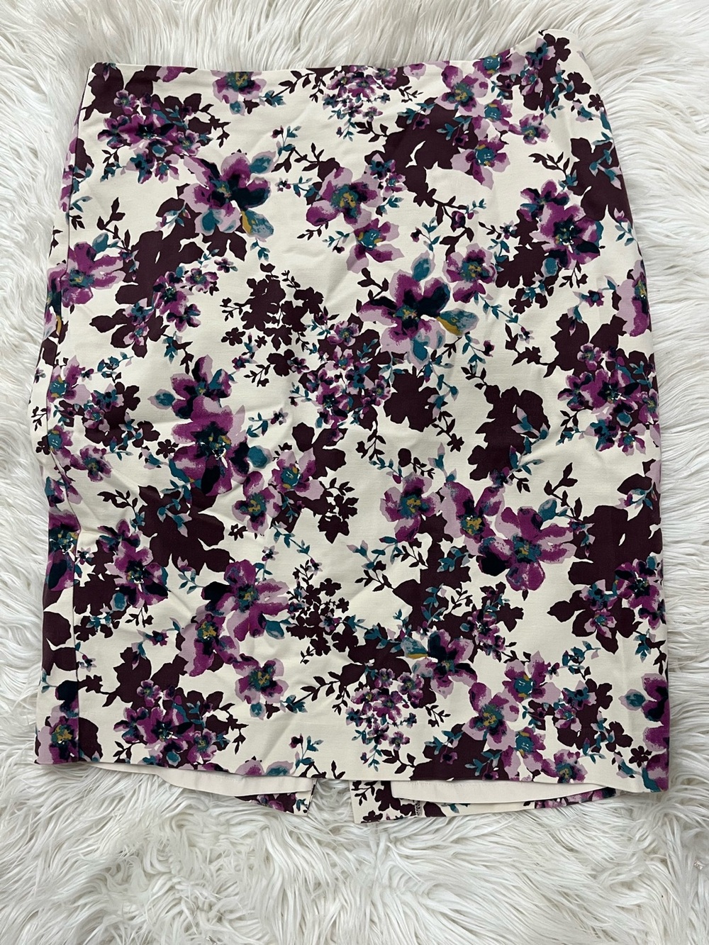 Ann Taylor Floral Print Pencil Skirt Size 6